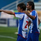 Jonatan Valle y Óscar de Paula en uno de los últimos partidos jugados por la Ponferradina