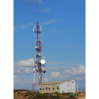 Una antena ubicada en el alto de La Camperona. DL