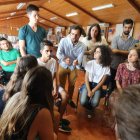 Participantes intereuropeos en las instalaciones del Bosque de los Sueños de Cubillos. ANA F. BARREDO