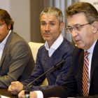 Emilio Orejas, Martín Fiz y Juan Martínez Majo durante la presentación del evento.