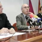 Félix Díez, José Antonio Herrera y Pedro Gutiérrez, en la presentación