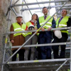 Rajoy, junto a autoridades locales, visitó las obras de soterramiento del tren en Logroño.