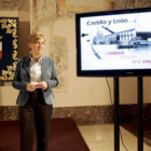 María José Salgueiro, consejera de Cultura, presentó el programa de la Junta en Shanghai.