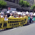 Una multitud acompañó ayer al activista Ramiro Pinto en su sexto día de huelga de hambre.