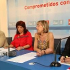 Alfredo Villaverde, Victorina Alonso, Inmaculada Larrauir y Ángela Marqués