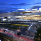 Imagen virtual del nuevo estadio olímpico de Tokio, que finalmente no se construirá.