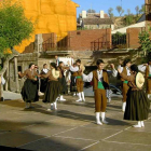 Fotografía de archivo de una actuación del Grupo de Coros y Danzas Virgen de la Guía.