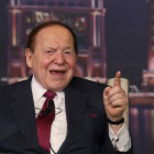 Sheldon Adelson, durante una rueda de prensa, el pasado abril en Macao.