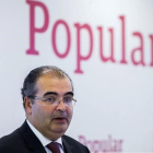 Ángel Ron, presidente del Popular, durante la presentación de resultados obtenidos por la entidad en el 2015.