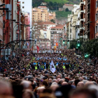 Imagen de la manifestación por las calles de Bilbao.