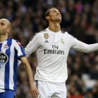 Cristiano, durante el encuentro ante el Deportivo.