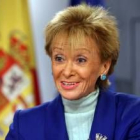 Fernández de la Vega, ayer en la rueda de prensa tras el Consejo de Ministros