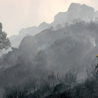 Imagen de archivo del incendio de Porcarizas y Campo del Agua (Villafranca), que calcinó 305 hectáreas el 17 de octubre de 2011.