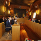 Sesión plenaria ordinaria de septiembre en la Diputación de León, ayer. MARCIANO PÉREZ