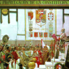 Cuadro de Salvador Viniegra sobre la promulgación de «La Pepa», pintado en el centenario