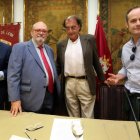 José María Hidalgo, Francisco Pérez Abellán, Javier Tomé y Héctor Escobar, ayer. RAQUEL P. VIECO