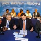 Mariano Rajoy, durante la Junta Directiva regional que el PP celebró ayer en un hotel de Sevilla