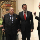 Milagros Benegas, José Luis Várez, Mariano Rajoy, Miguel Zugaza y José Pedro Pérez Llorca.