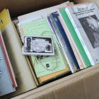 Imagen de parte del contenido de la caja aparecida en Canarias tras la muerte del poeta Leopoldo María Panero.