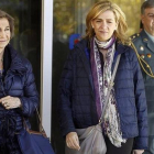La Reina Sofía y su hija, la Infanta Cristina.