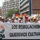 Los agricultores de León ya se manifestaron en Bruselas en julio