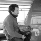 El artista leonés Félix de la Concha, en su estudio.
