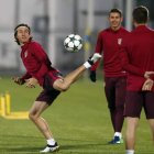 El Atlético de Madrid no ha recibido ningún gol en los tres primeros partidos. YURI KOCHETKOV