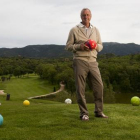 Johan Cruyff, en el club de golf Montanyà.