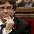 El presidente de la Generalitat, Carles Puigdemont, busca una segunda oportunidad. ALBERTO ESTÉVEZ