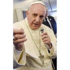 El papa Francisco, ayer.