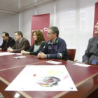 Momento de la presentación del ciclo de conferencias desarrollado en la Obra Social de Caja España