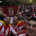 Las peñas del Sporting y de la Cultural protagonizarán un corteo previo al partido. MARCIANO PÉREZ