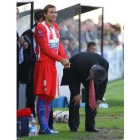 Curiosa imagen de De Paula y el míster