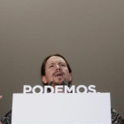 El secretario general de Podemos, Pablo Iglesias.
