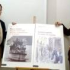 El hijo de Laforet, Agustín Cerezales, posa junto al biógrafo de Miguel Delibes, Ramón García