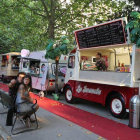 Food Trucks de 'Come y Calle' en el jardín de San Francisco.