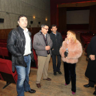 Blanco, Canedo, González, Carrasco y Velasco, ayer en el Cine Faba de Cacabelos.