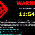 Mensaje que envía uno de los virus ransomware que secuestran ordenadores.
