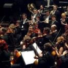 Imagen de la Orquesta Sinfónica de Castilla y León en una de sus actuaciones en el Auditorio