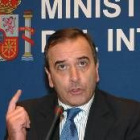 El ministro del Interior José Antonio Alonso durante la rueda de prensa del pasado viernes en Madrid