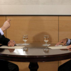 Mariano Rajoy (PP) y Albert Rivera (Ciudadanos), en el Congreso de los Diputados.