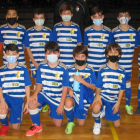 Formación del equipo de la Ponferradina que disputa la Liga Debutantes. MANUEL MACÍAS