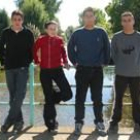 Iván Ordóñez, Lorena Martínez, Diego Martínez y Samuel Prieto, una parte de los quintos del 2002
