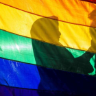 Un participante en la marcha del Orgullo Gay. JORGE TORRES