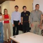 En la foto, los seis alumnos agraciados con las becas de la Universidad Carlos III de Madrid