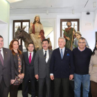 Un momento de la presentación del paso, en la Oficina de Turismo del Ayuntamiento.