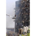 La explosión dejó parcialmente destruido el edificio de Seguridad