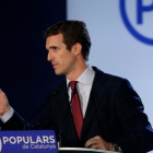 El presidente del PP, Pablo Casado