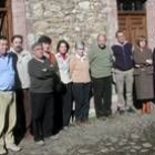 Miembros de la organización de la marcha, durante el acto de presentación celebrado ayer