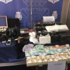 La droga decomisada en la operación de la Policía Nacional en Sevilla.